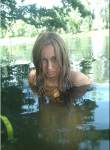 Young busty swimming girl Aneli